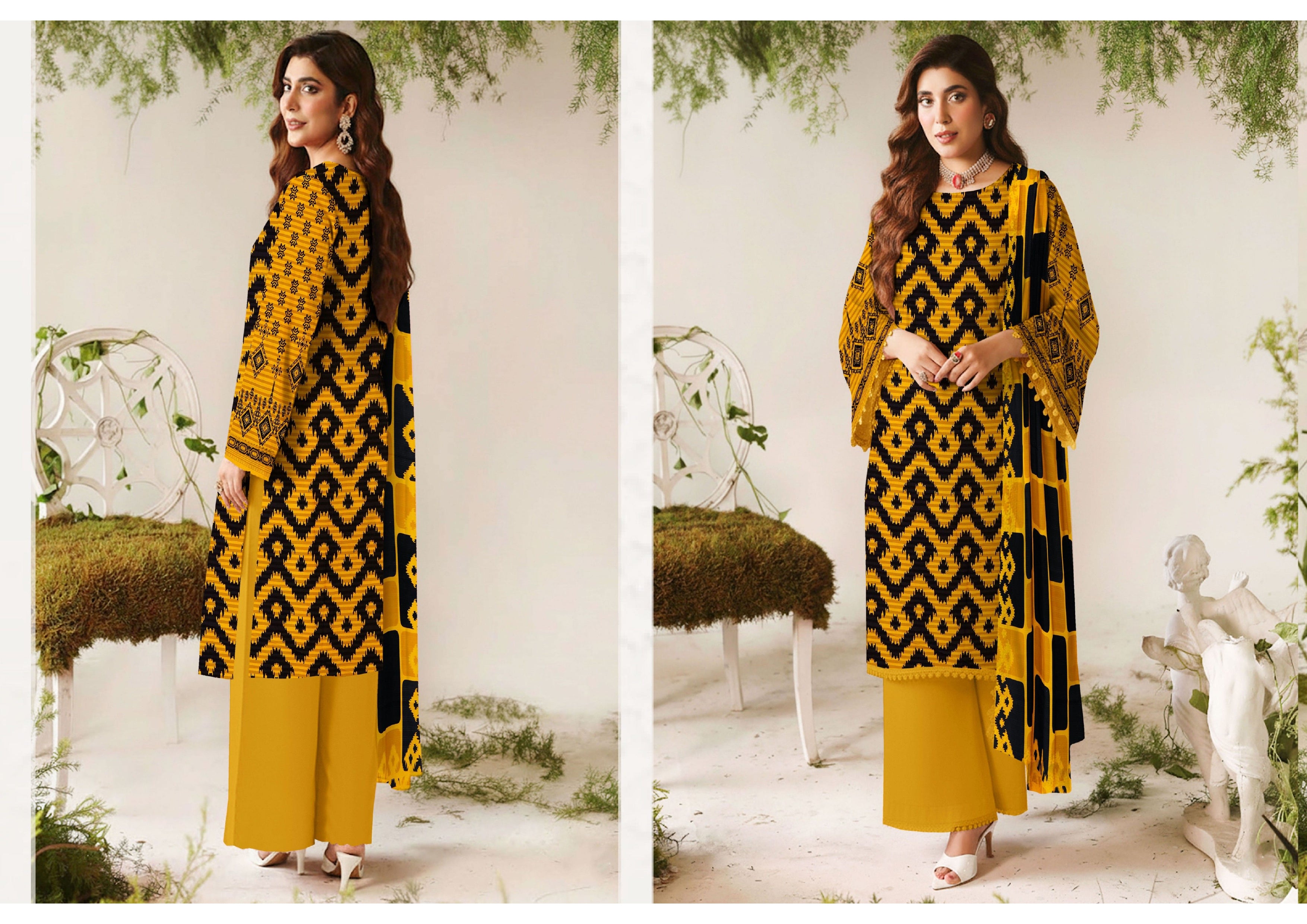 Aalishaan By Rupas Viscose Lelan Bana Doriya 3pcs 000926