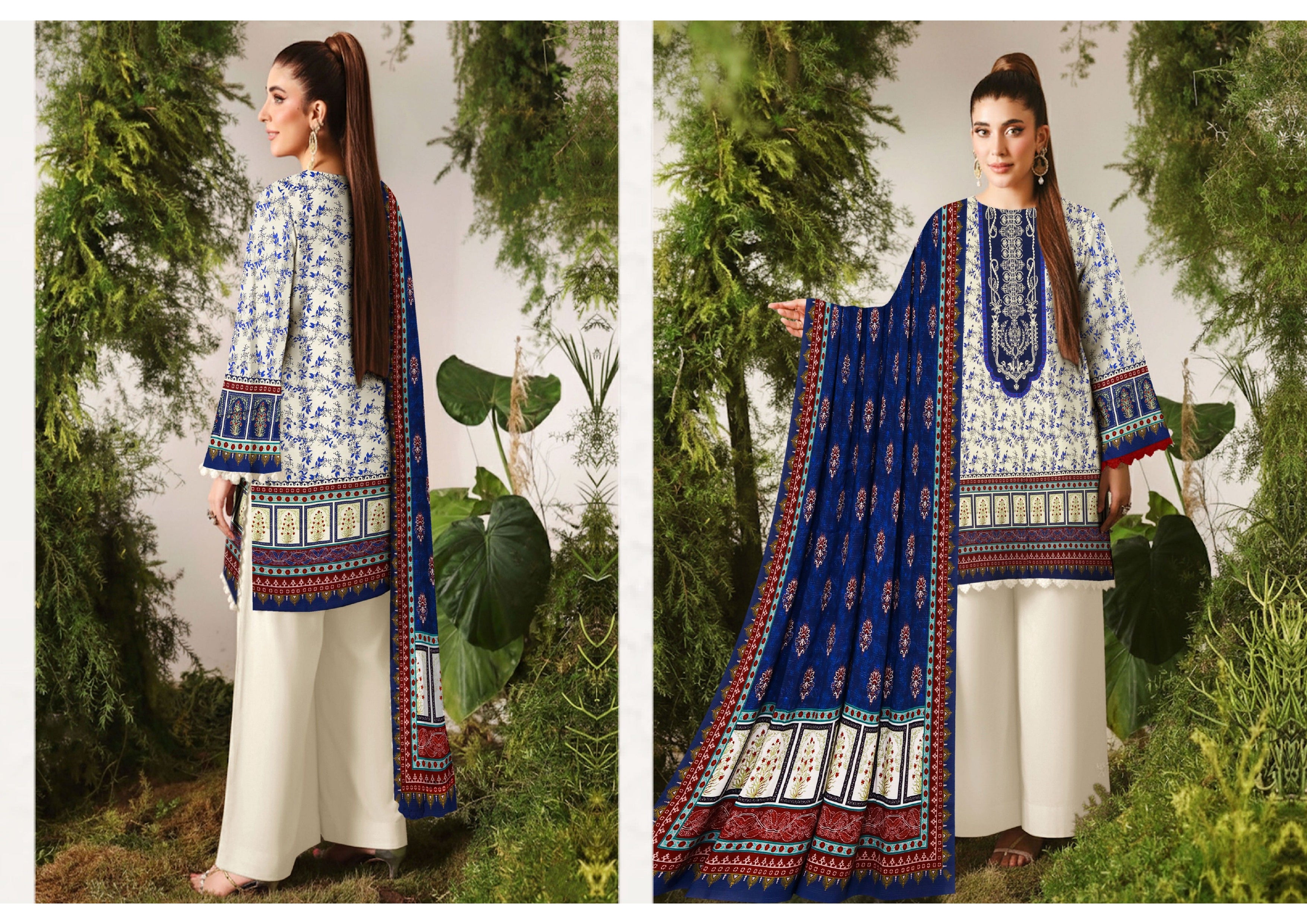 Aalishaan By Rupas Viscose Lelan Bana Doriya 3pcs 000929