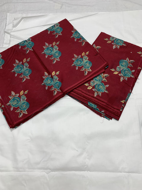 Imported Hand Paint Work All-over 2Pc Lawn Block Printed