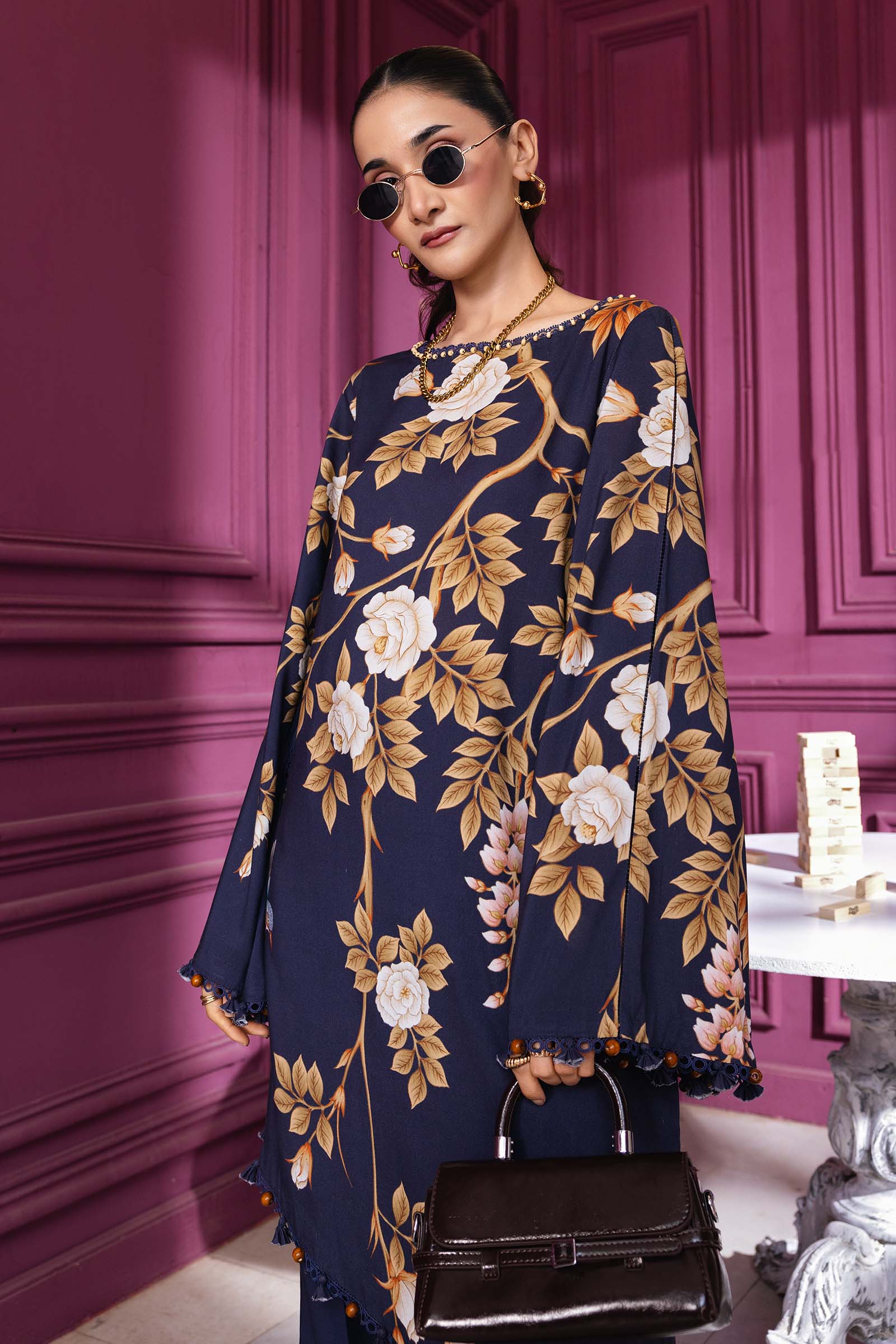 Maria B M.Basics Printed Lawn Unstitched 3pcs Suit 1102-A