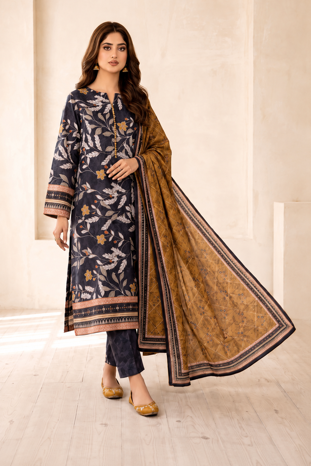 Sana Safina Premium Viscose Lelan 3 Pcs 001707