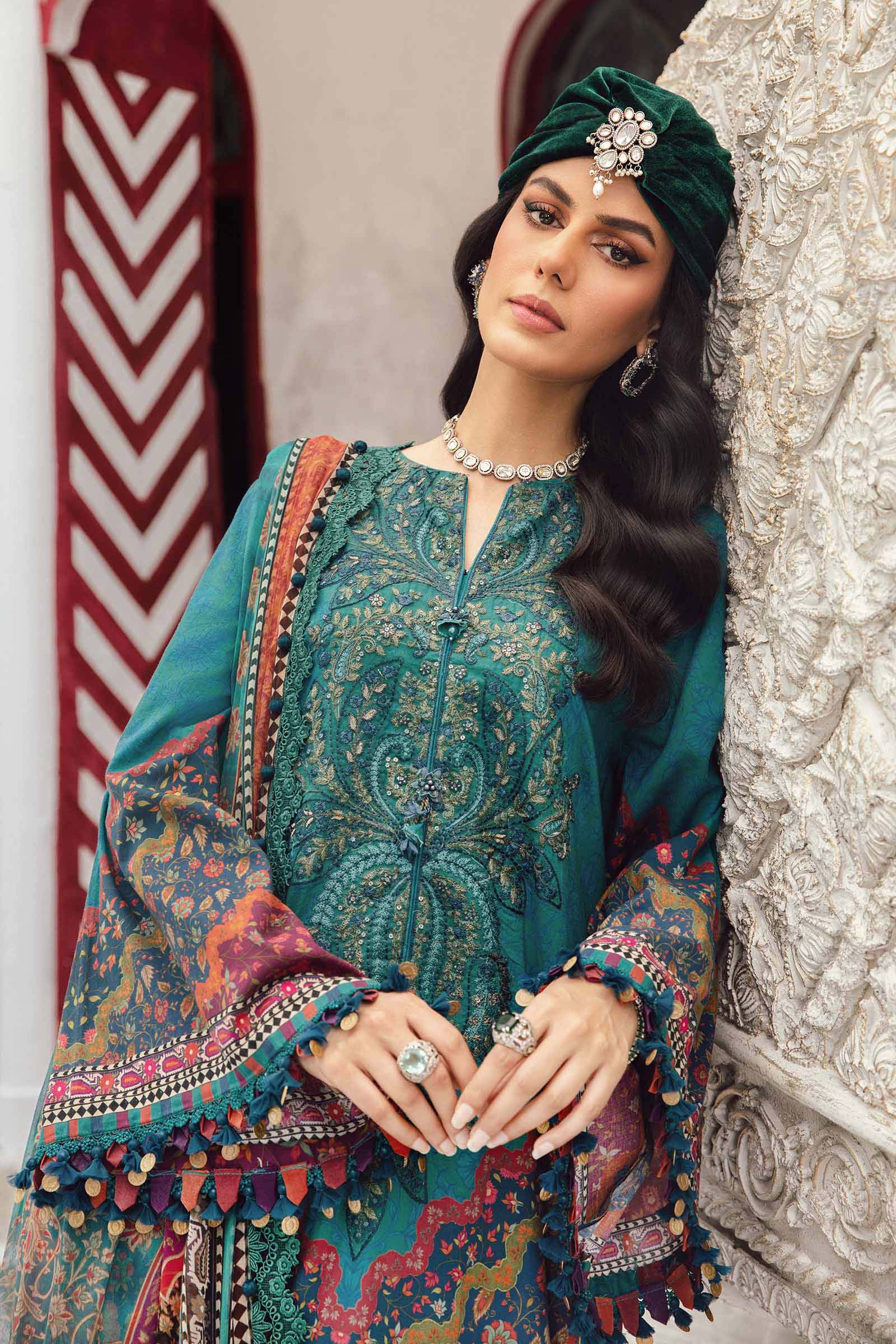 Maria B 3pcs Printed Sale Article With Lawn  Dupatta | MPT-2710-B