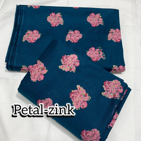 Imported Hand Paint Work All-over 2Pc Lawn Block Printed petal-zink
