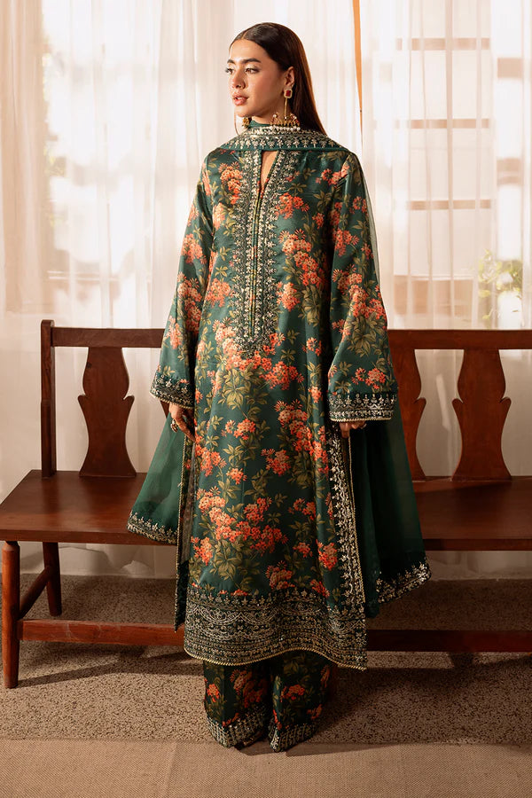 Maria B 3 Piece Unstitched Heavy Embroidered Lawn Replica Suit | MPT-2204-A