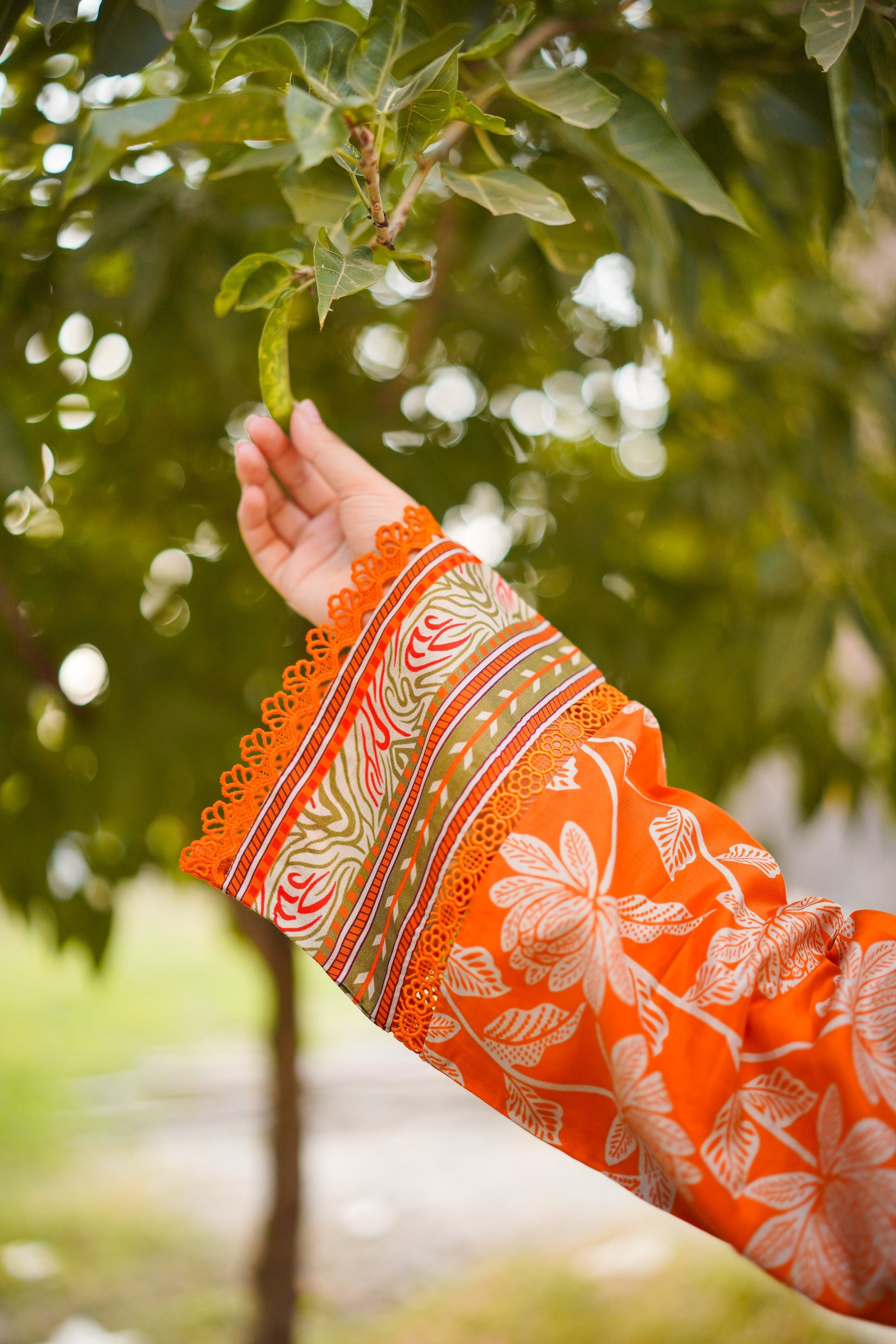 Aneela Hit Lailac Embroidered 3Pcs Suit | Aneela-Orange