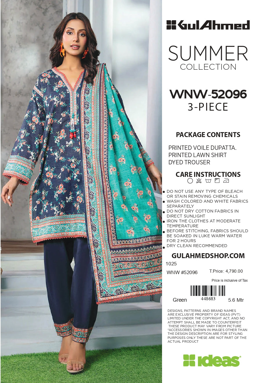Gullahmed Lawn Printed Summer 3Pc 001316