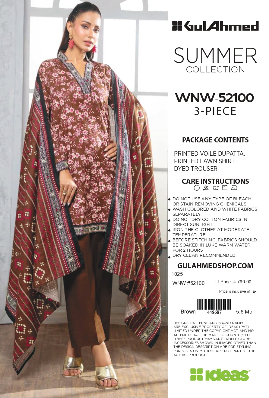 Gullahmed Lawn Printed Summer 3Pc 001317