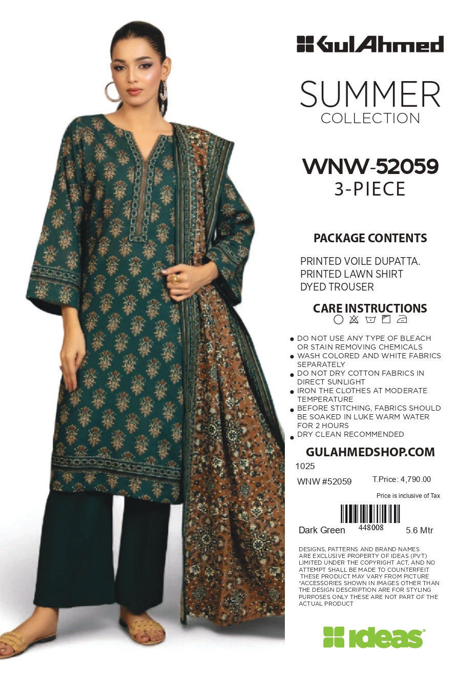 Gullahmed Lawn Printed Summer 3Pc 001318