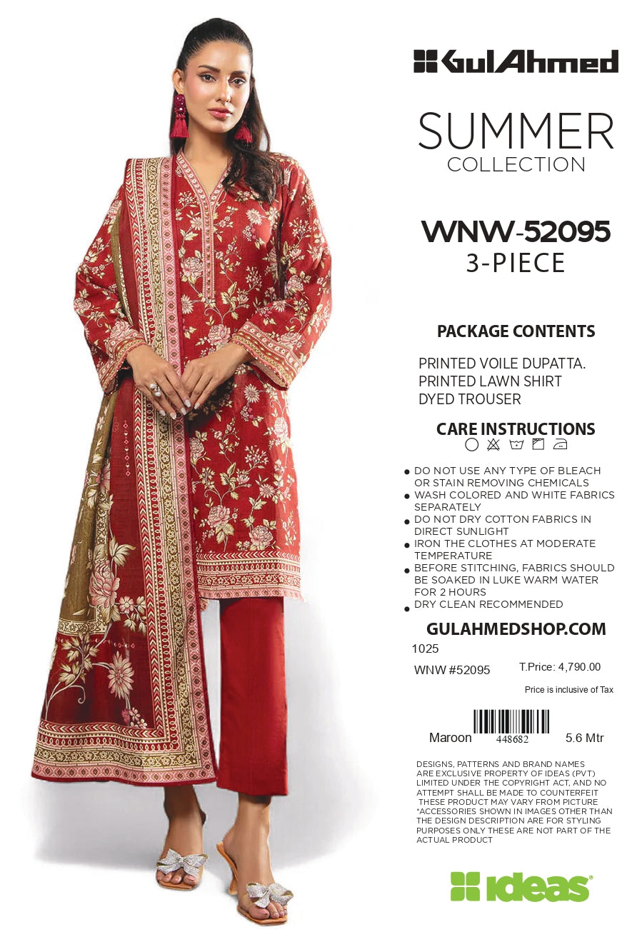 Gullahmed Lawn Printed Summer 3Pc 001319