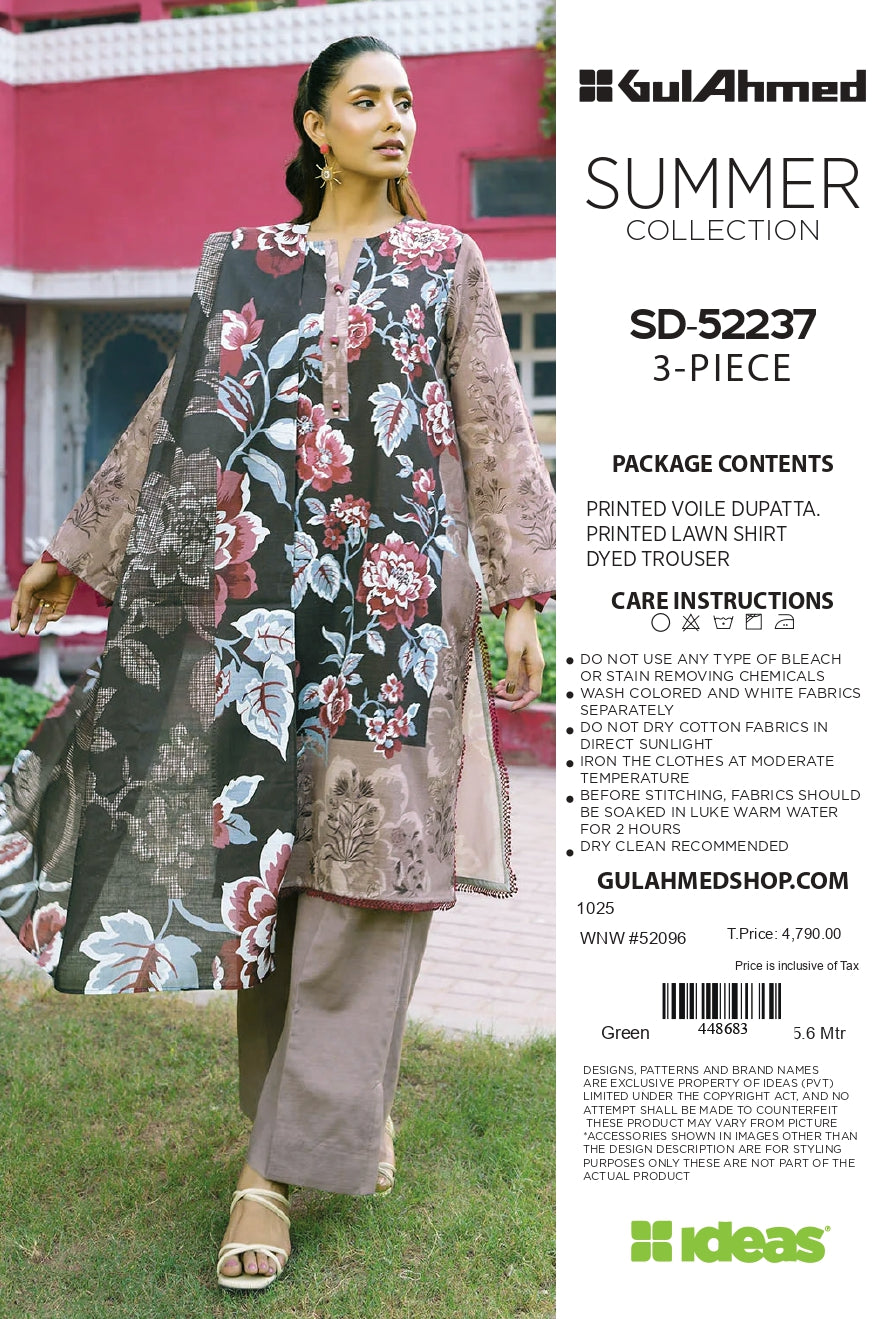Gullahmed Lawn Printed Summer 3Pc 001320