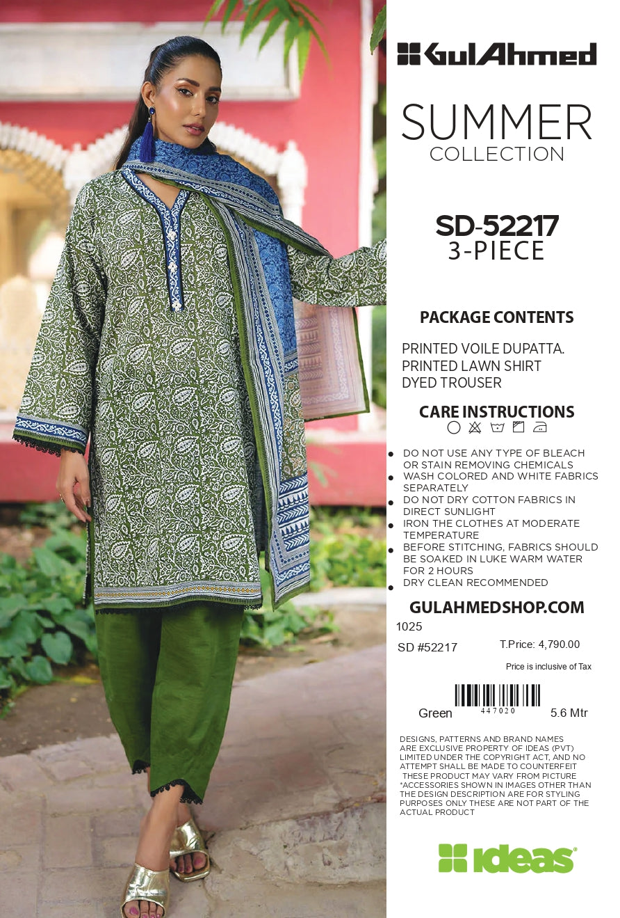 Gullahmed Lawn Printed Summer 3Pc 001311