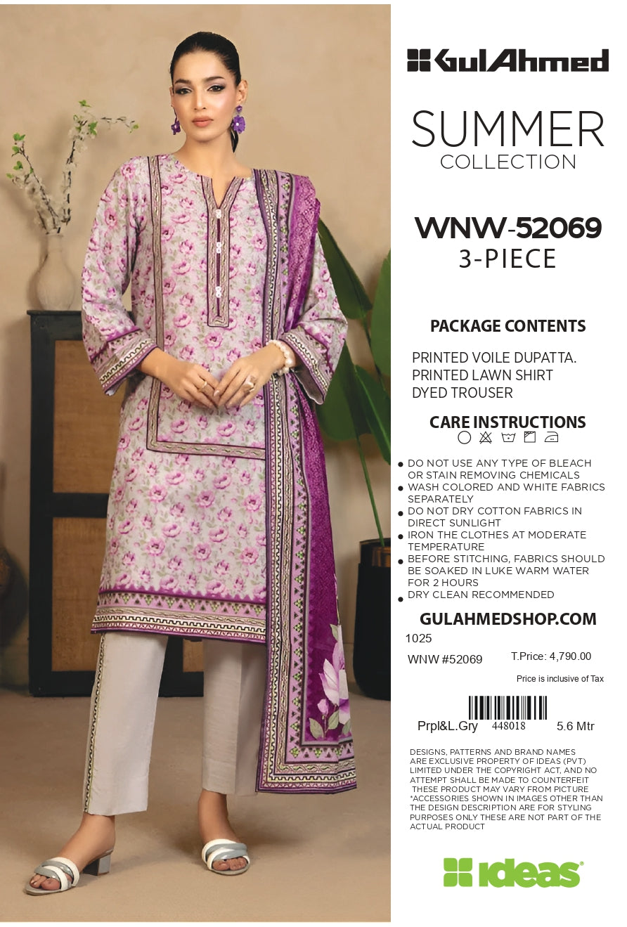 Gullahmed Lawn Printed Summer 3Pc 001313