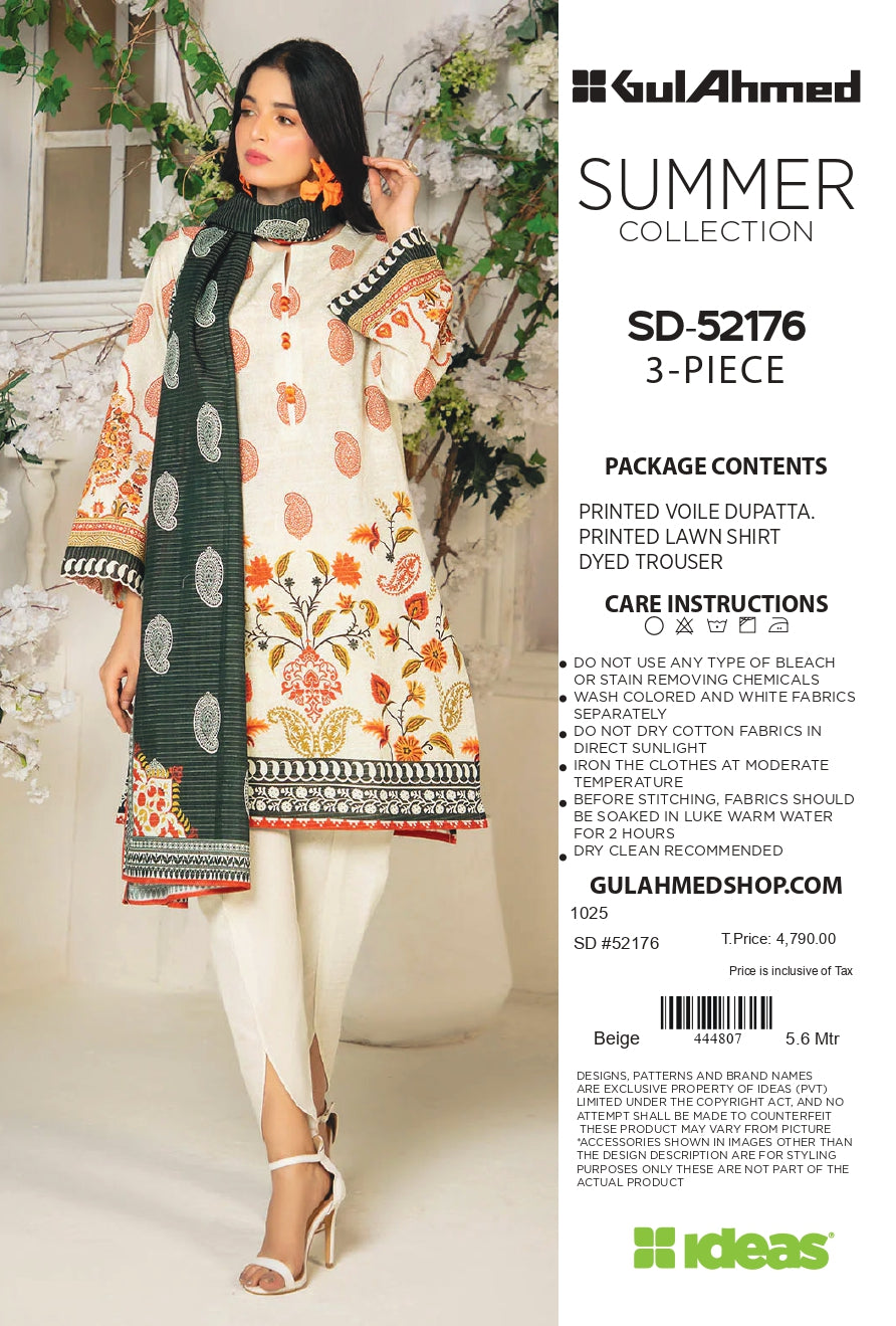 Gullahmed Lawn Printed Summer 3Pc 001314