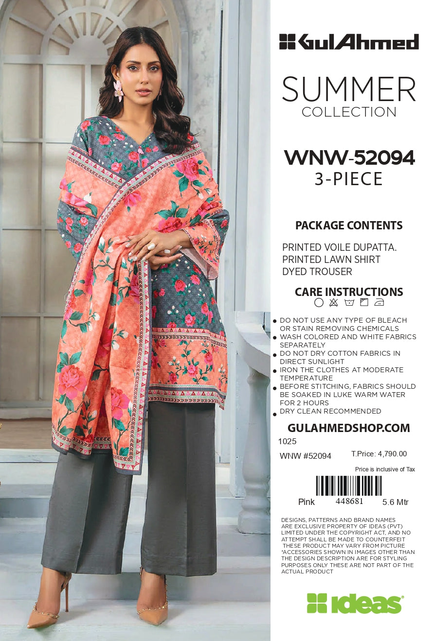 Gullahmed Lawn Printed Summer 3Pc 001315