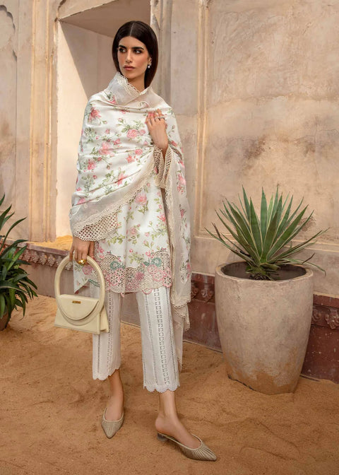 Crimson Luxury Printed Lawn 3 Piece Collection By Saira Shakira  A Flower Named Peace - CRWP 5