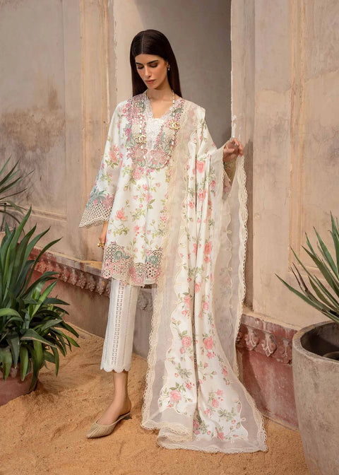 Crimson Luxury Printed Lawn 3 Piece Collection By Saira Shakira  A Flower Named Peace - CRWP 5