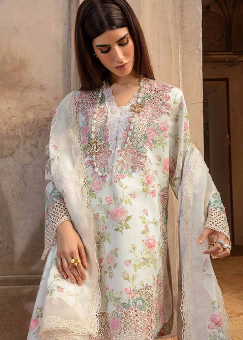 Crimson Luxury Printed Lawn 3 Piece Collection By Saira Shakira  A Flower Named Peace - CRWP 5