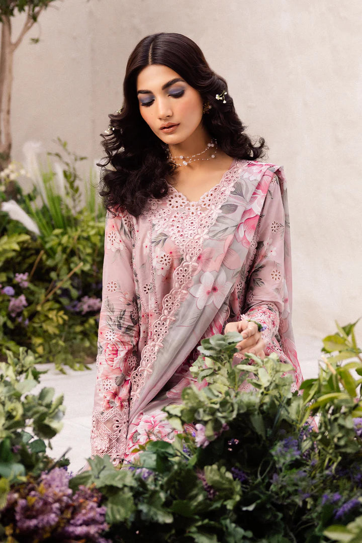 Iznik Embroidered Lawn 3Pcs Unstitched Suit  P-iZNIKPINK