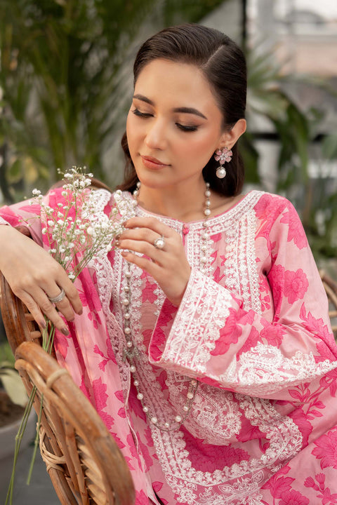 3 Piece Unstitched Embroidered Heavy Lawn Suit | DW-EF25-124