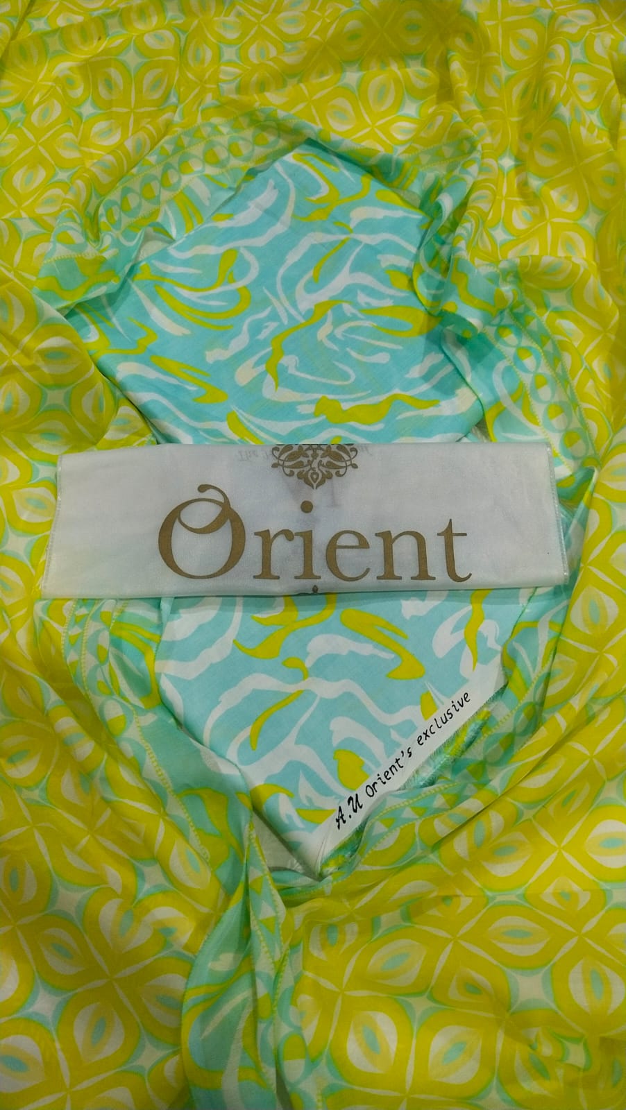 Orient Unstitched Printed Lawn 3 Piece Suit Original zigazsky