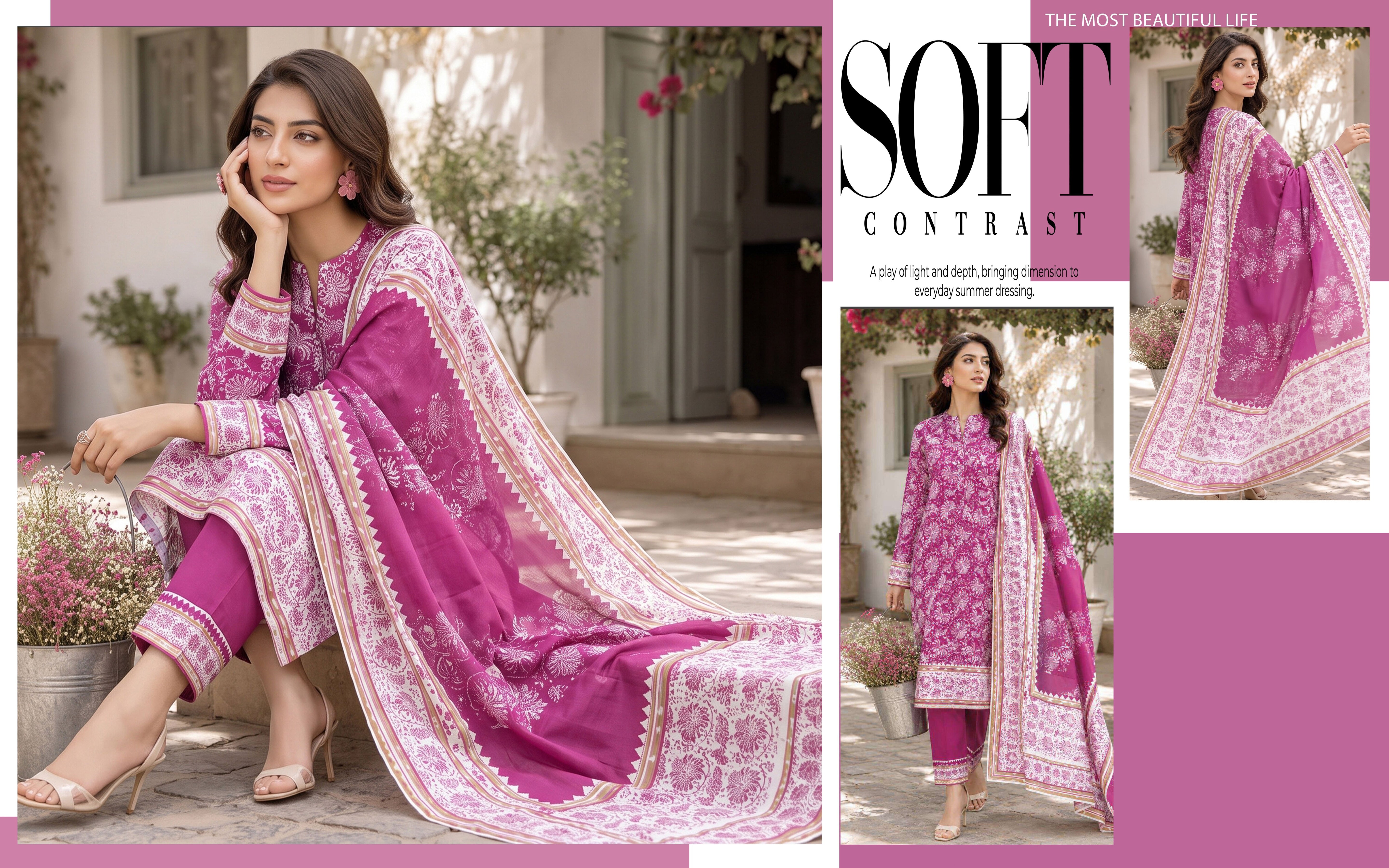 Isbah Noor Superior Printed Lawn 3Pcs 001593