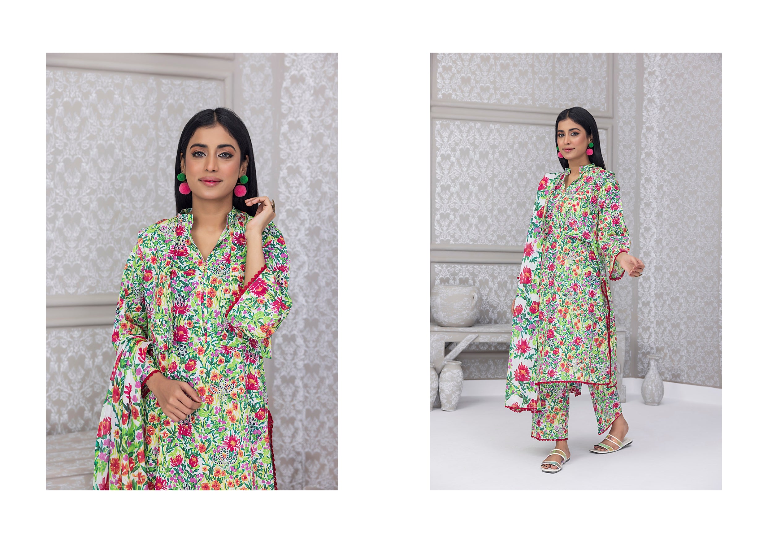Identic Separate Salina by Regarlia Lawn Alover 3pc