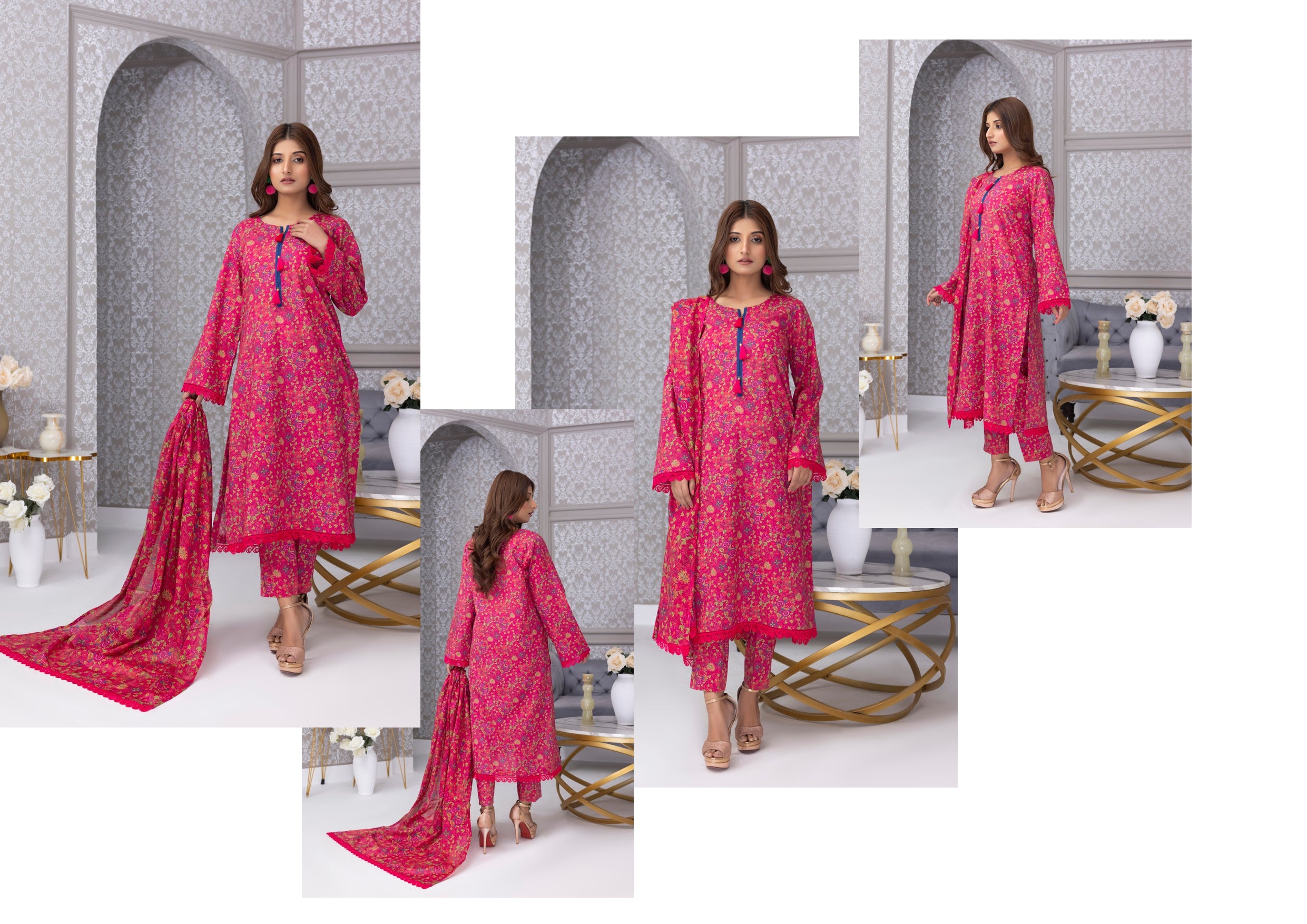 Identic Separate Salina by Regarlia Lawn Alover 3pc