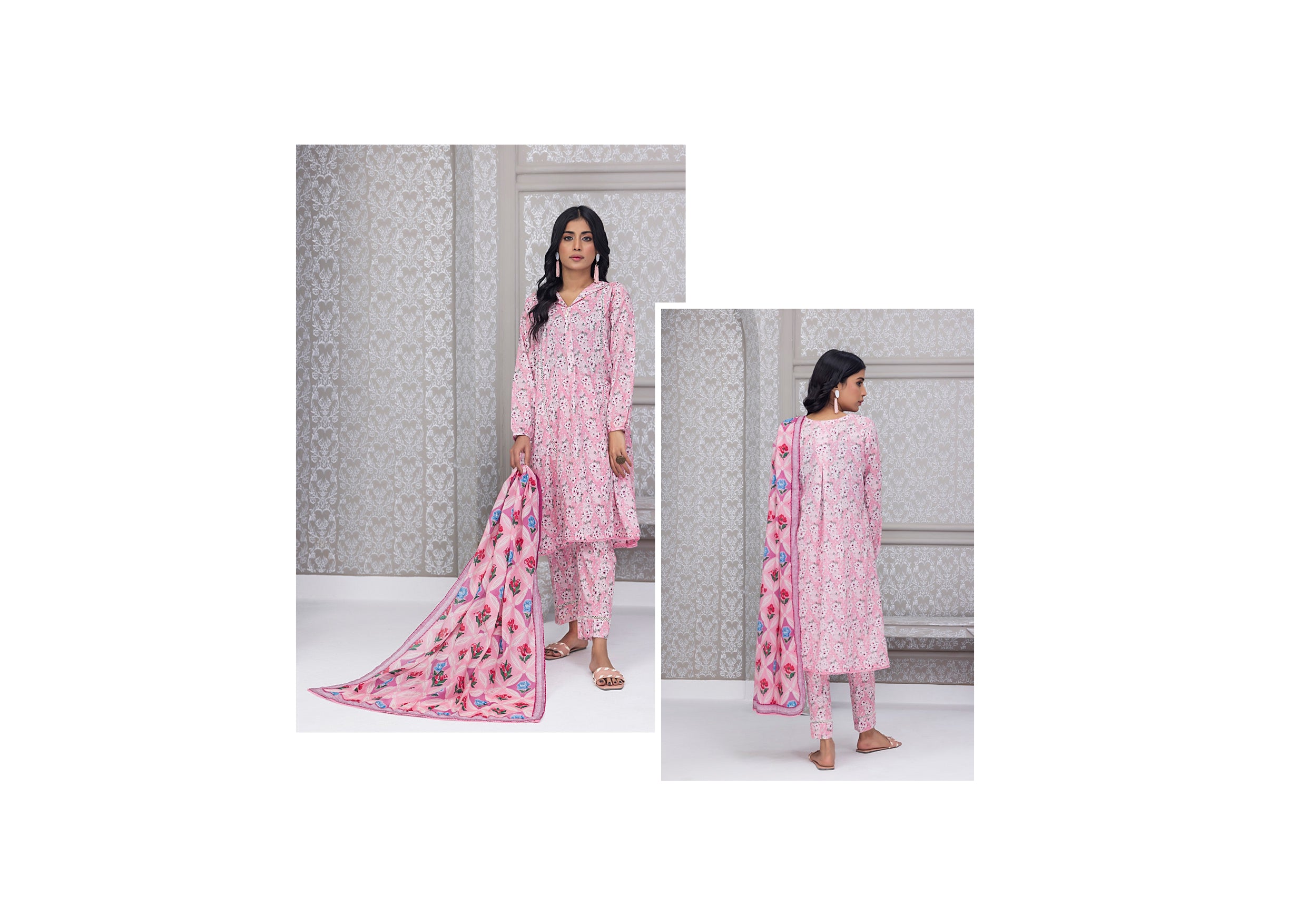 Identic Separate Salina by Regarlia Lawn Alover 3pc
