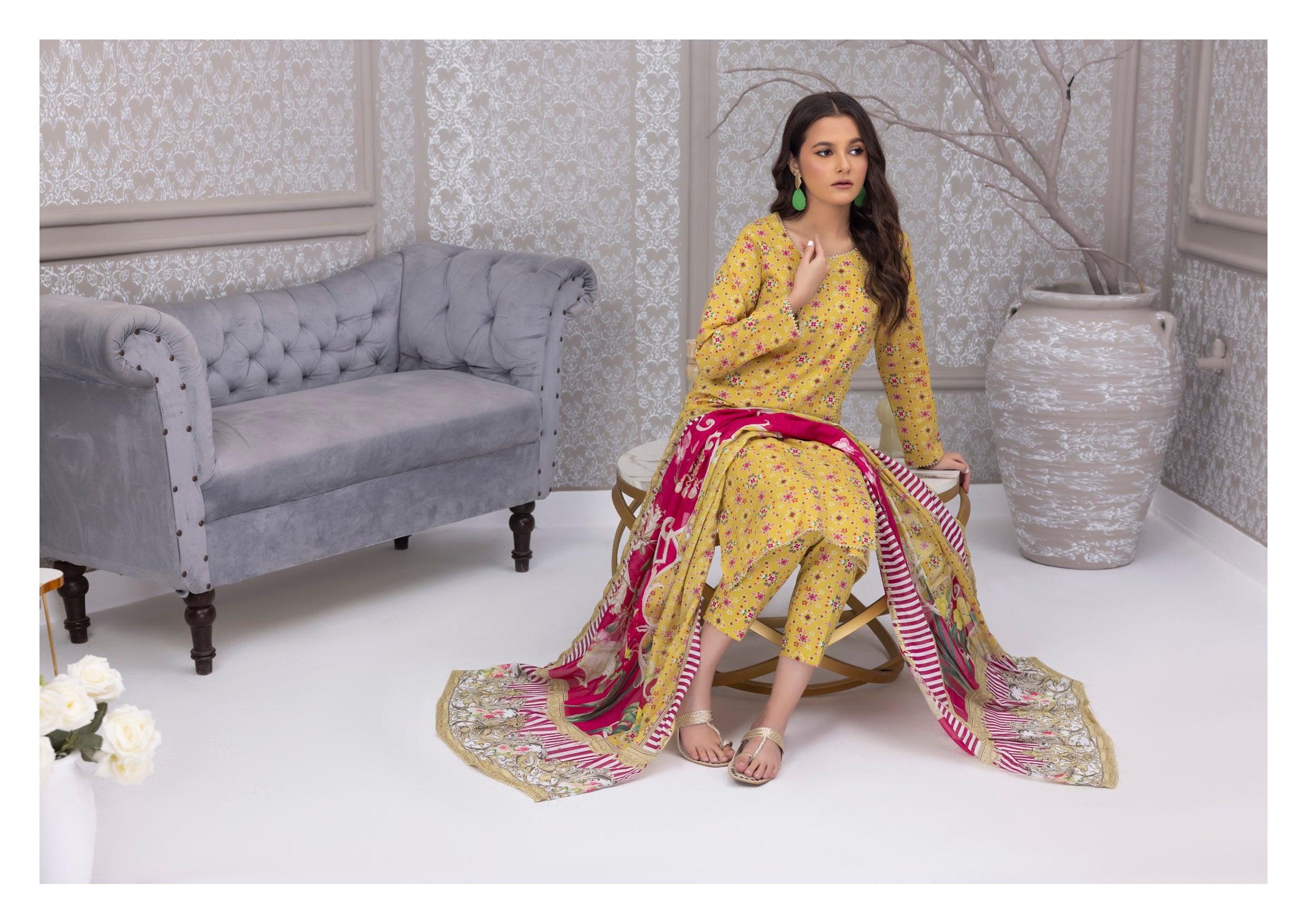 Identic Separate Salina by Regarlia Lawn Alover 3pc