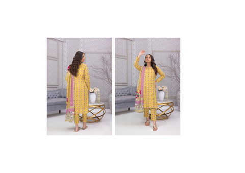Identic Separate Salina by Regarlia Lawn Alover 3pc