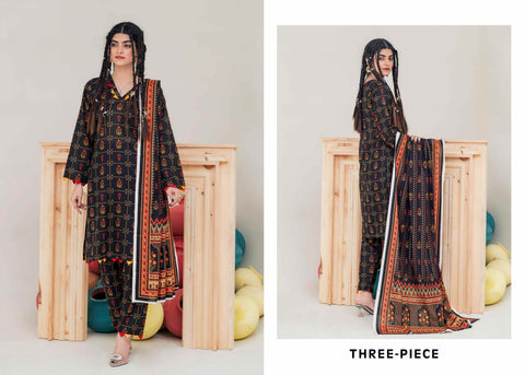 Laaj by BinIsmail Printed Allover Lawn 3Pcs