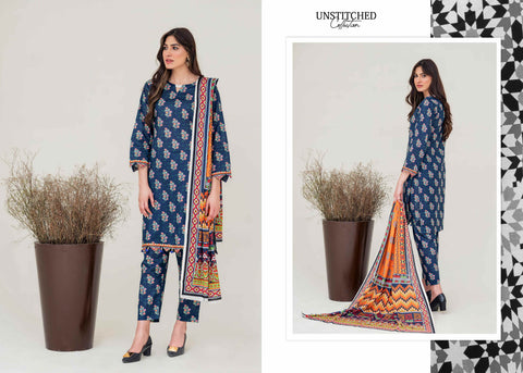 Laaj by BinIsmail Printed Allover Lawn 3Pcs