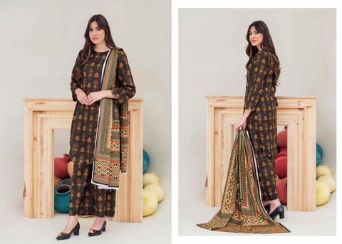 Laaj by BinIsmail Printed Allover Lawn 3Pcs