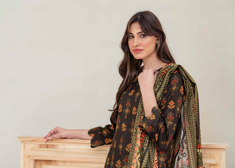 Laaj by BinIsmail Printed Allover Lawn 3Pcs