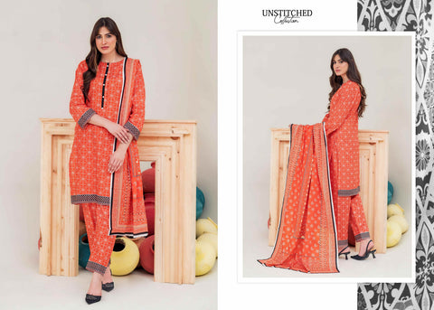 Laaj by BinIsmail Printed Allover Lawn 3Pcs