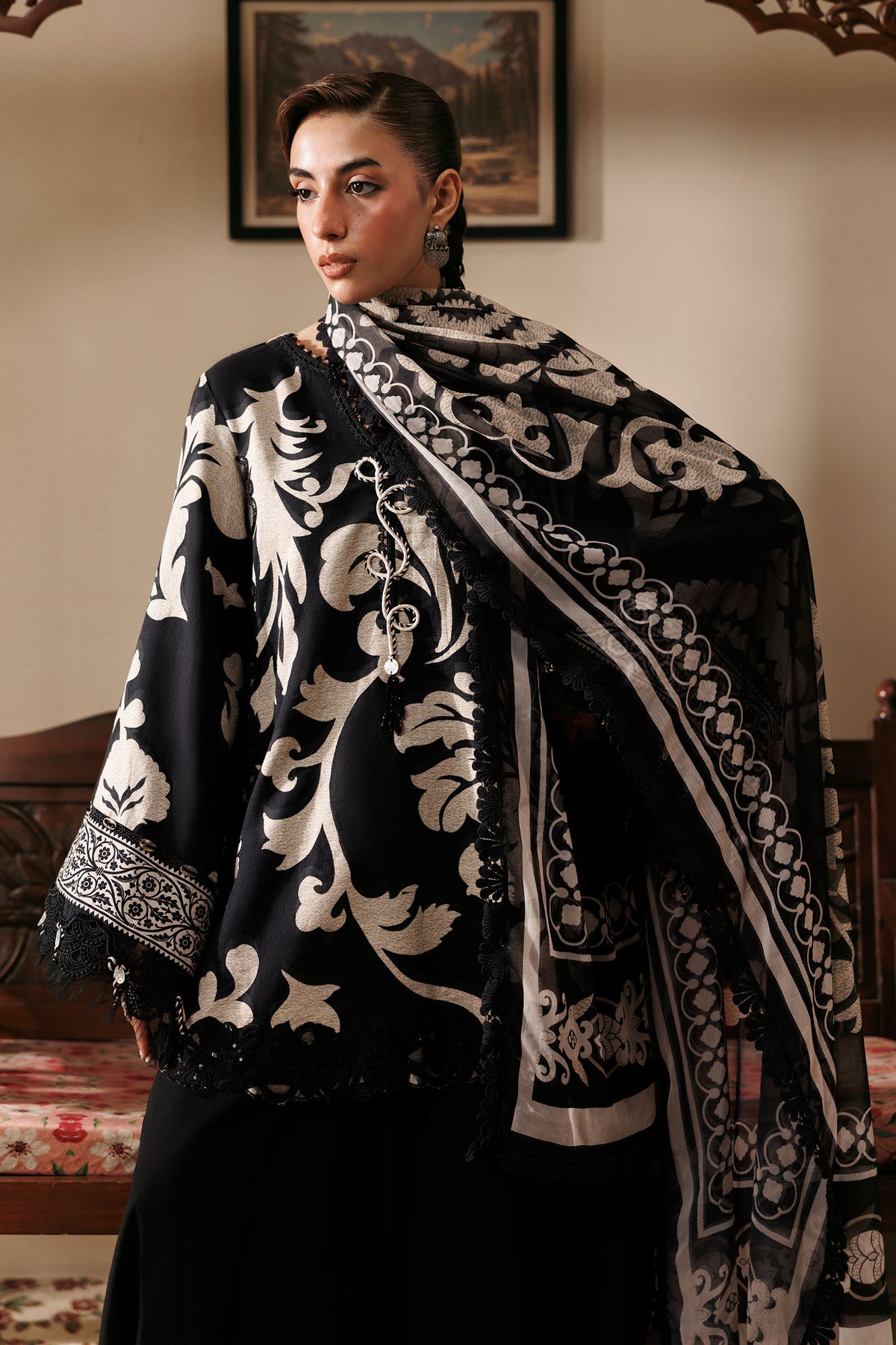 Agla Station By Maria B  M.Basics Printed Khadder 3 Pcs Collection 002153