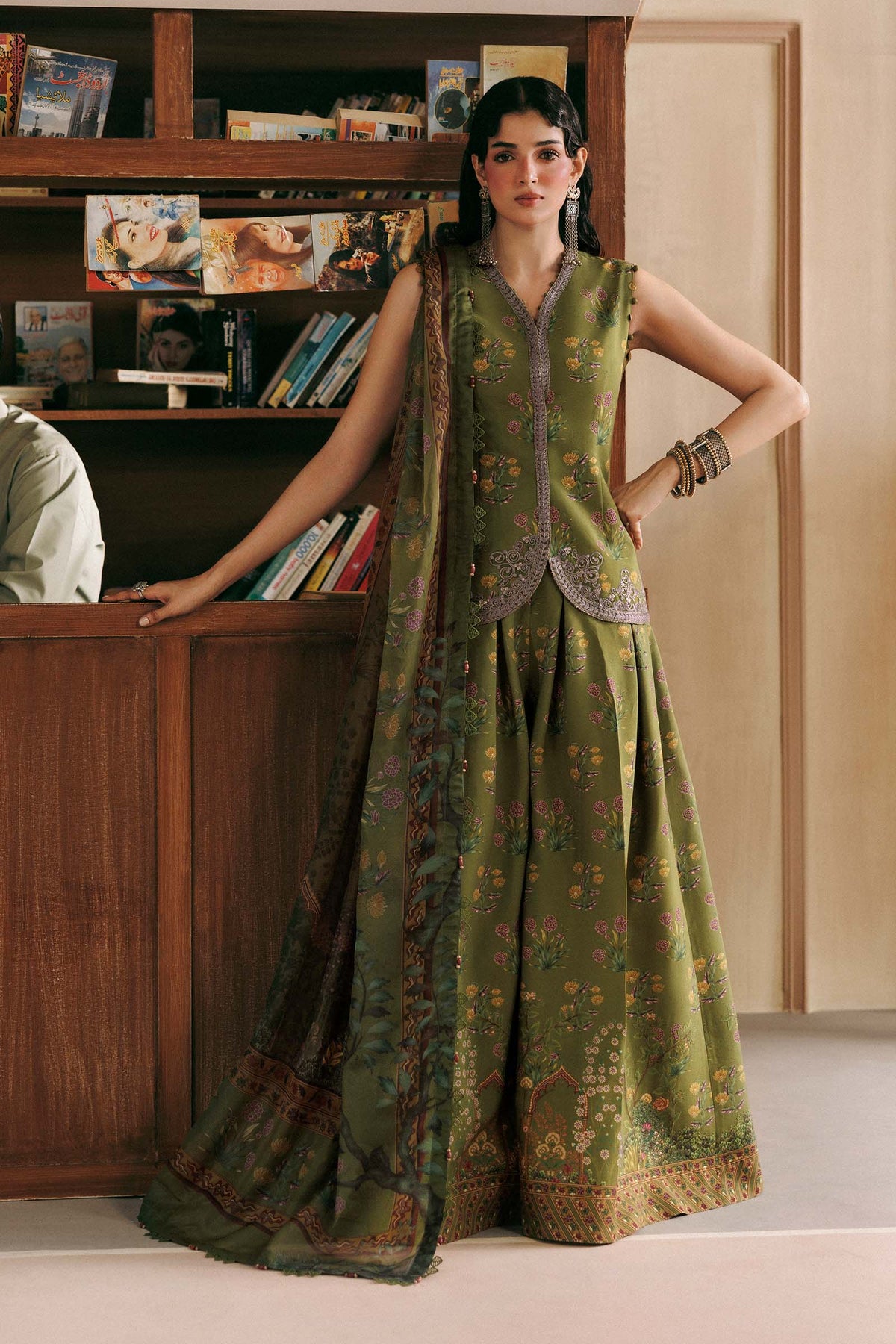 Agla Station By Maria B  M.Basics Printed Khadder 3 Pcs Collection 002141