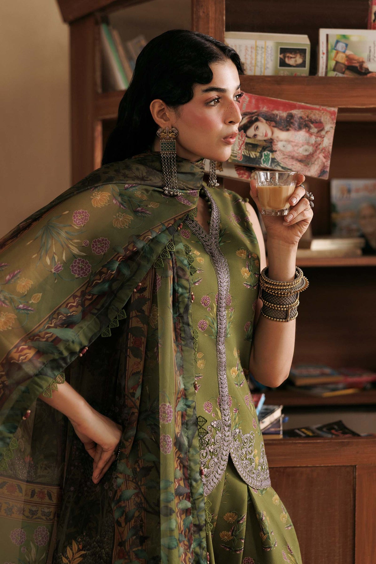 Agla Station By Maria B  M.Basics Printed Khadder 3 Pcs Collection 002141