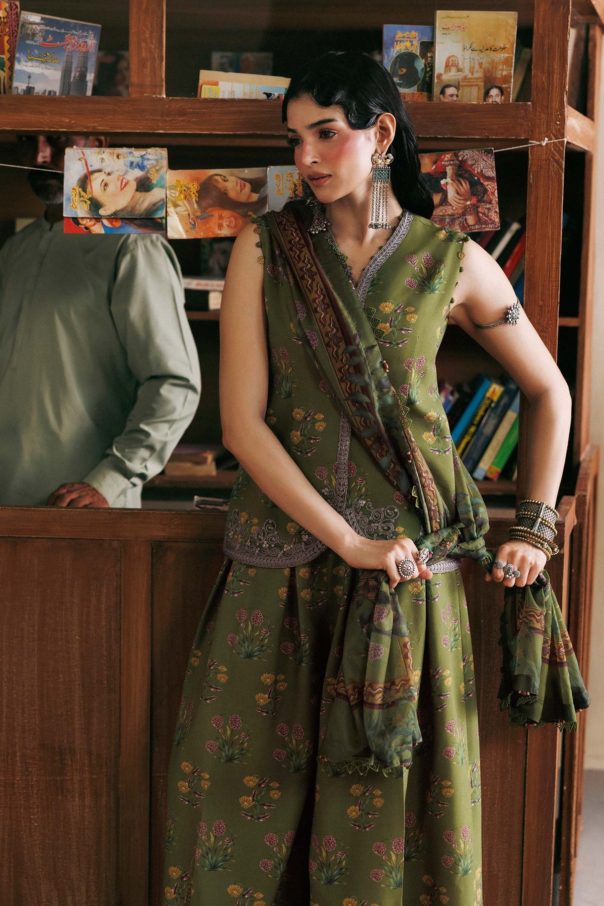 Agla Station By Maria B  M.Basics Printed Khadder 3 Pcs Collection 002141
