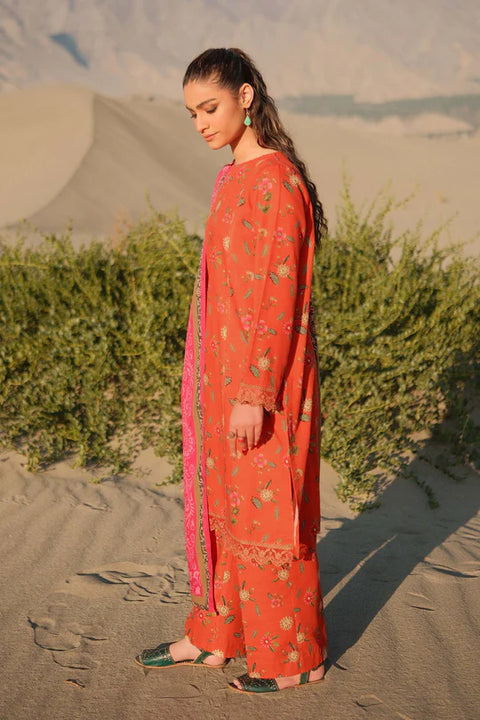Maria B M Print Khaddar کھ ر Printed 3Pcs  mPrintred