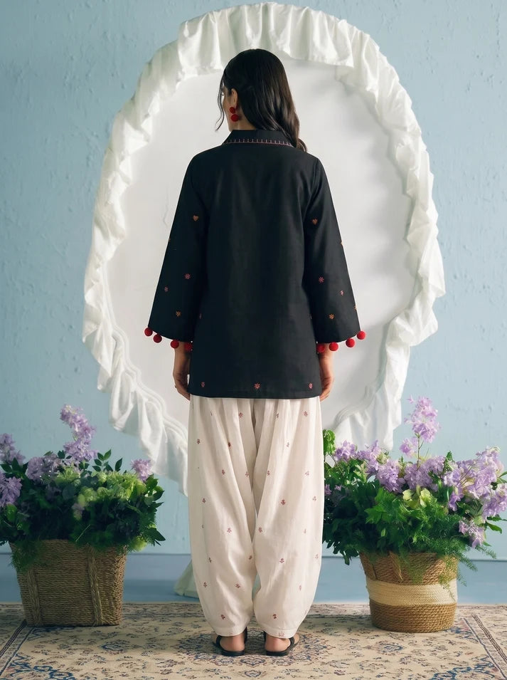 Zartaj by Elbellara Fully Embroidered Khaddar 2-Piece Suit