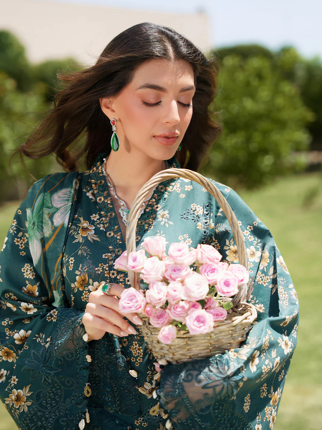 Izel –  Solin Chicken Kari Lawn 3-Piece Unstitched Suit