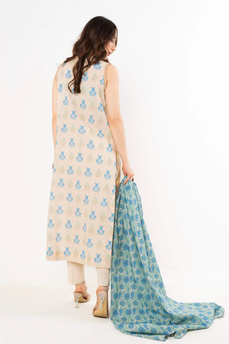 Alkaram Lawn Shirt Dupatta – 2PC SS-66.1-25-2-BLUE