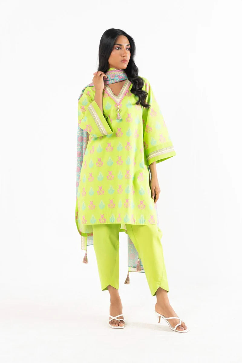 Alkaram Lawn Shirt Dupatta – 2PC SS-66.1-25-2-Green
