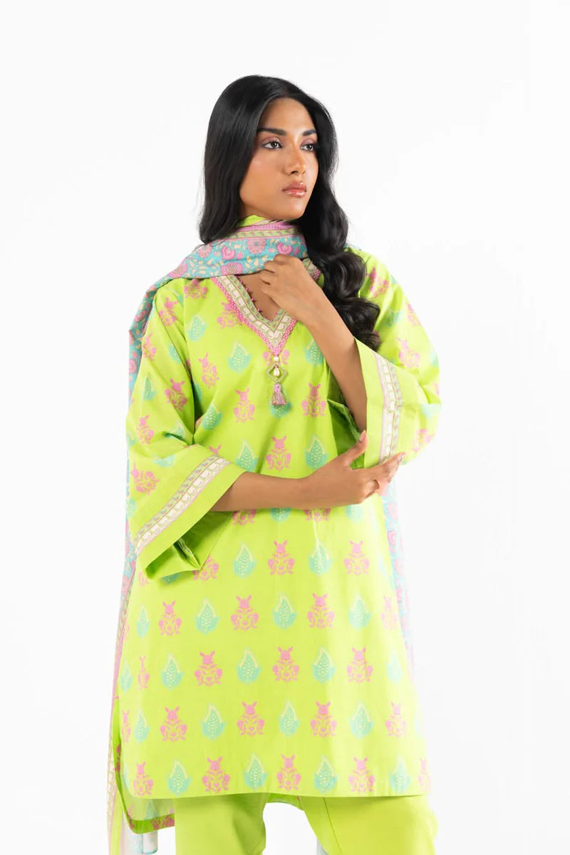 Alkaram Lawn Shirt Dupatta – 2PC SS-66.1-25-2-Green