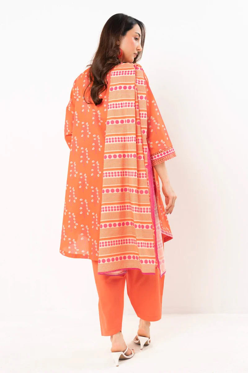 Alkaram Lawn Shirt Dupatta – 2PC SS-67.1-25-2-Orange