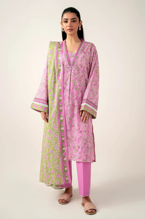 Nishat Allover khaddar 2PCS Shirt Trouser  Winter LM005