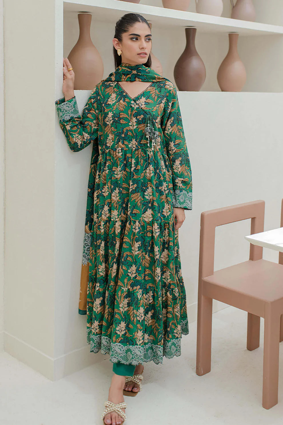 Zellbury Khaddar Collection 3Pc 100% Original  Stock 000843