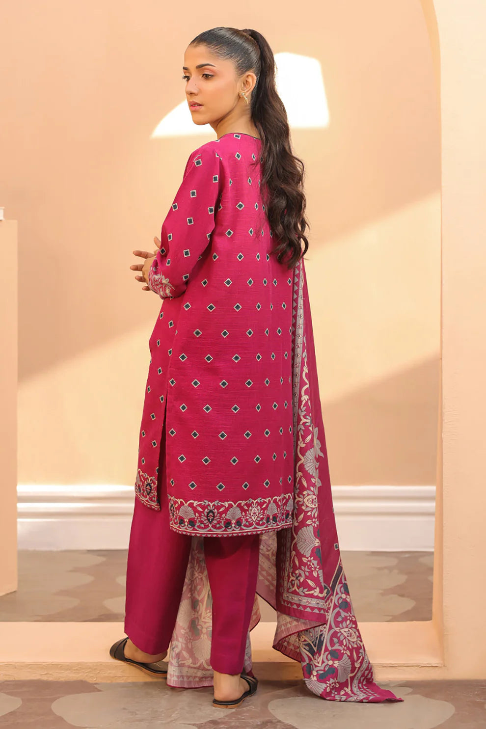 Zellbury Khaddar Collection 3Pc 100% Original  Stock 000860