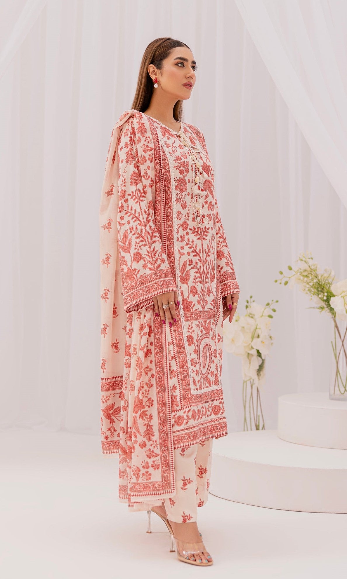 AZMIN CASUAL EMBROIDERED Unstitched Lawn 3 Pcs